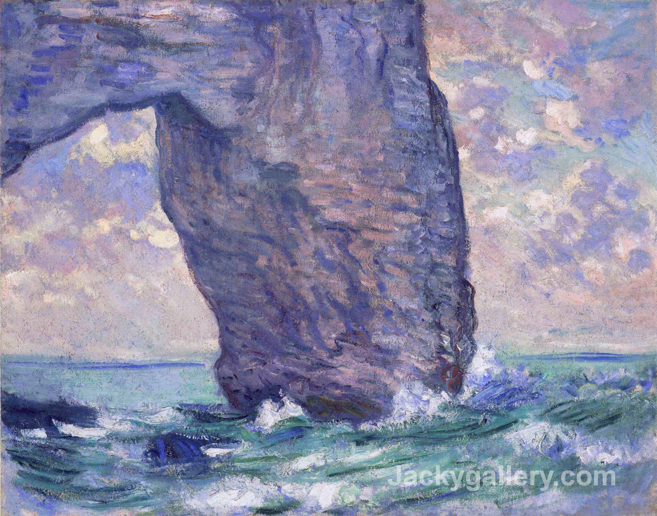 The Manneport, Seen from Below by Claude Monet paintings reproduction - Click Image to Close